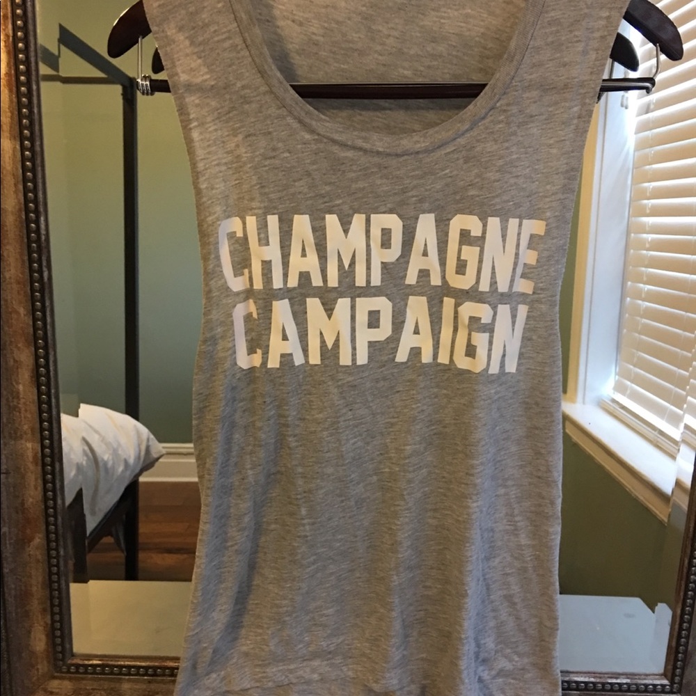 Private Party Champaign campaign tank top